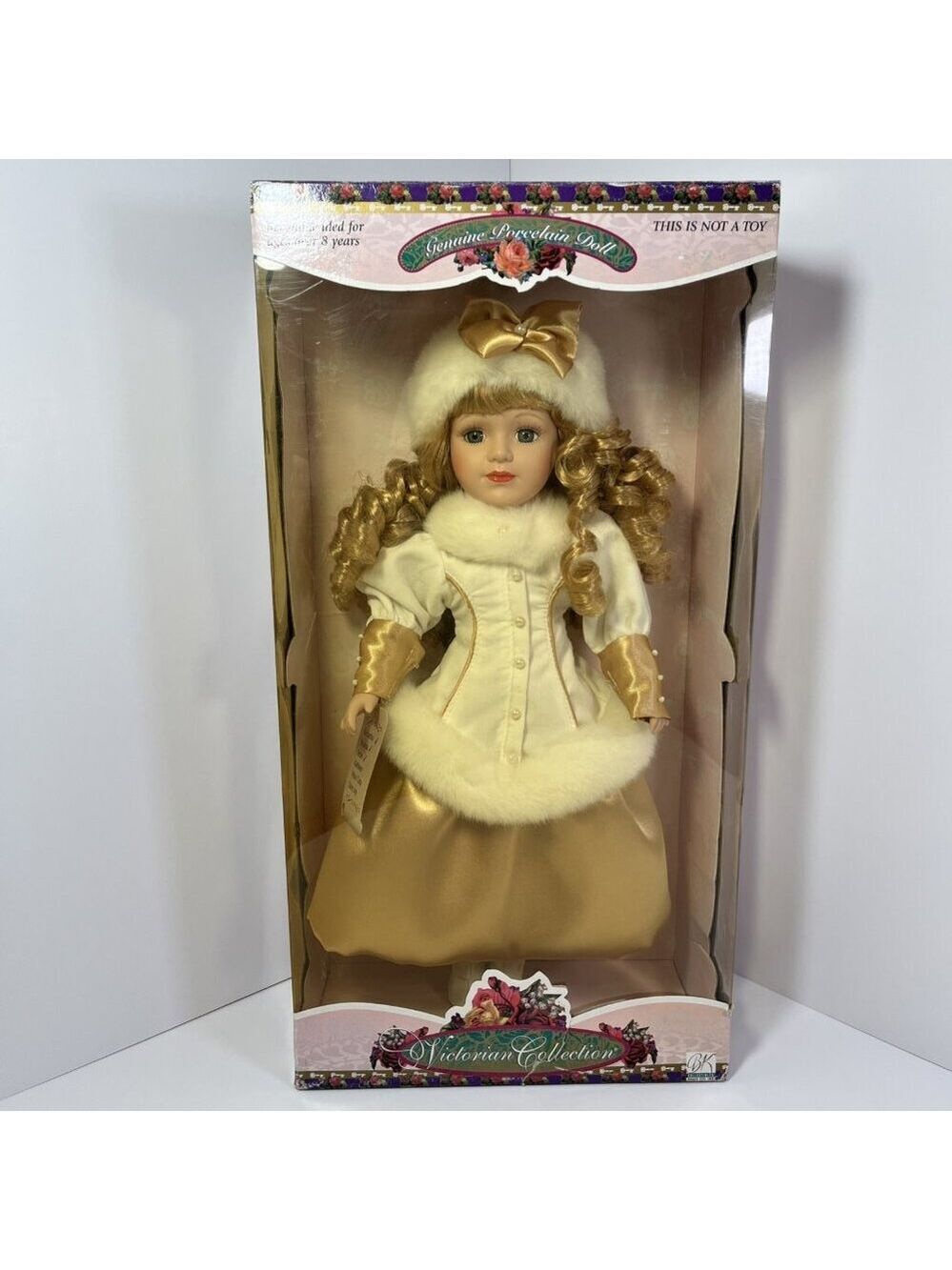 1999 Genuine Porcelain Doll By Melissa Jane Victorian Collection Hand Painted CN